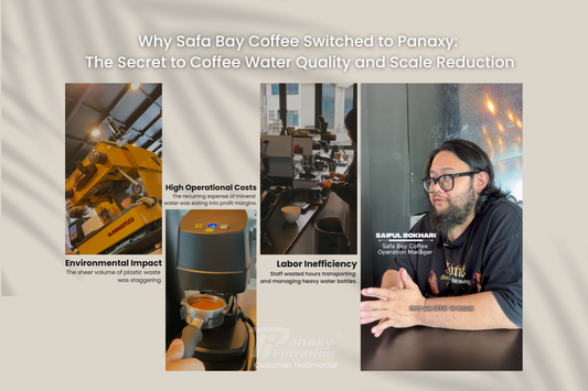 Why Safa Bay Coffee Switched to Panaxy:  The Secret to Coffee Water Quality and Scale Reduction