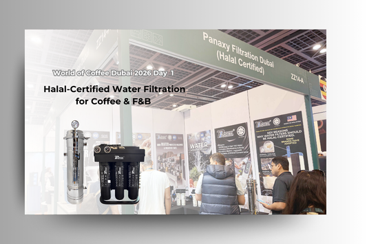 World of Coffee Dubai 2026 Day 1: Halal-Certified Water Filtration for Coffee & F&B | Panaxy